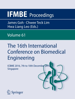 Cover image: The 16th International Conference on Biomedical Engineering 9789811042195