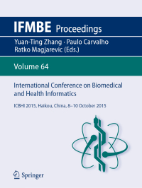 Cover image: International Conference on Biomedical and Health Informatics 9789811045042