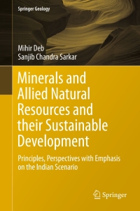Omslagafbeelding: Minerals and Allied Natural Resources and their Sustainable Development 9789811045639