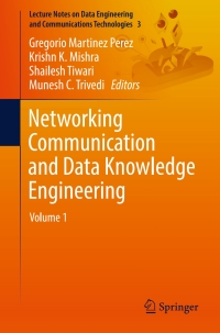 Imagen de portada: Networking Communication and Data Knowledge Engineering 9789811045844