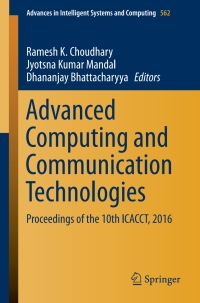 Cover image: Advanced Computing and Communication Technologies 9789811046025