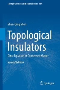 Cover image: Topological Insulators 2nd edition 9789811046056