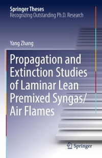 Titelbild: Propagation and Extinction Studies of Laminar Lean Premixed Syngas/Air Flames 9789811046148
