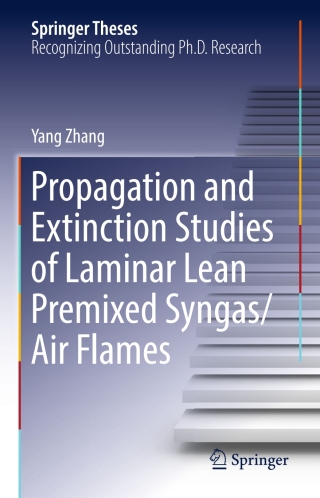 Imagen de portada: Propagation and Extinction Studies of Laminar Lean Premixed Syngas/Air Flames 9789811046148