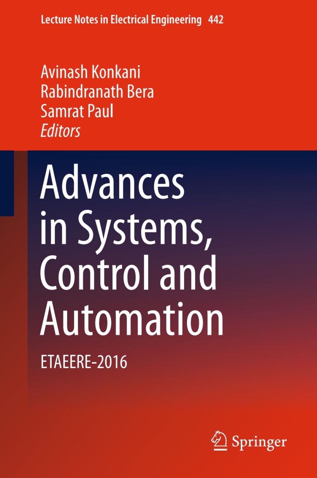Advances in Systems, Control and Automation ETAEERE-2016