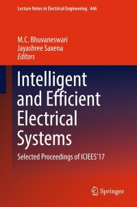 Titelbild: Intelligent and Efficient Electrical Systems 9789811048517