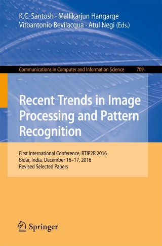 Imagen de portada: Recent Trends in Image Processing and Pattern Recognition 9789811048586