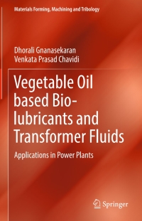 Cover image: Vegetable Oil based Bio-lubricants and Transformer Fluids 9789811048692