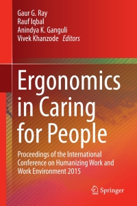 Titelbild: Ergonomics in Caring for People 9789811049798