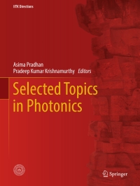 Imagen de portada: Selected Topics in Photonics 9789811050091