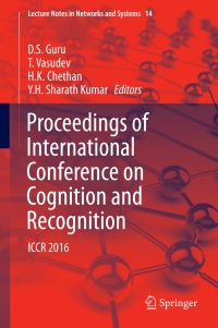 Imagen de portada: Proceedings of International Conference on Cognition and Recognition 9789811051456