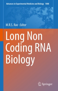 صورة الغلاف: Long Non Coding RNA Biology 9789811052026