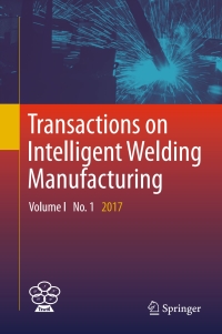 Cover image: Transactions on Intelligent Welding Manufacturing 9789811053542