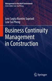 Cover image: Business Continuity Management in Construction 9789811054860