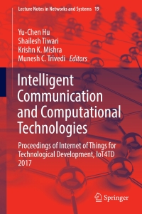 Omslagafbeelding: Intelligent Communication and Computational Technologies 9789811055225