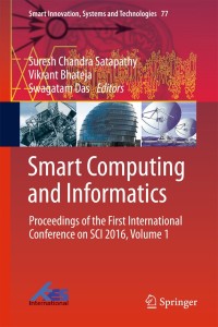 Imagen de portada: Smart Computing and Informatics 9789811055430