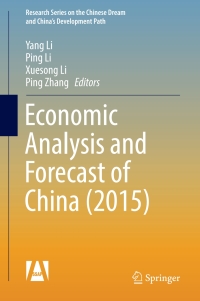 Imagen de portada: Economic Analysis and Forecast of China (2015) 9789811056536
