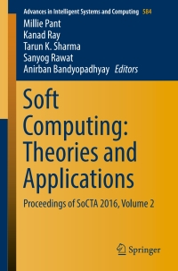 Cover image: Soft Computing: Theories and Applications 9789811056987