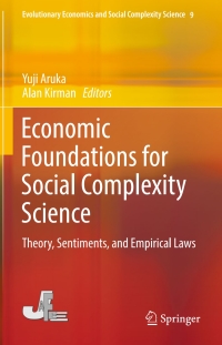 Imagen de portada: Economic Foundations for Social Complexity Science 9789811057045