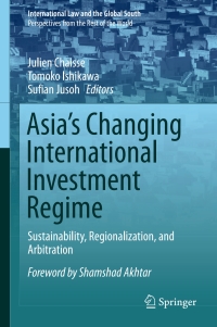 Immagine di copertina: Asia's Changing International Investment Regime 9789811058813