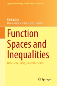 Imagen de portada: Function Spaces and Inequalities 9789811061189