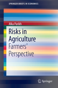 Imagen de portada: Risks in Agriculture 9789811062704