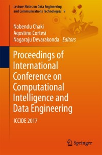 Cover image: Proceedings of International Conference on Computational Intelligence and Data Engineering 9789811063183