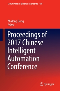 Cover image: Proceedings of 2017 Chinese Intelligent Automation Conference 9789811064449