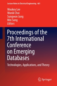 Cover image: Proceedings of the 7th International Conference on Emerging Databases 9789811065194