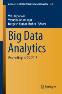 Cover image: Big Data Analytics 9789811066191