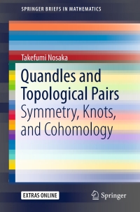 Cover image: Quandles and Topological Pairs 9789811067921