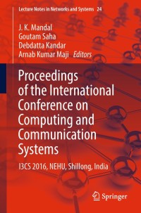 Cover image: Proceedings of the International Conference on Computing and Communication Systems 9789811068898