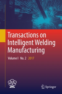 Cover image: Transactions on Intelligent Welding Manufacturing 9789811070426