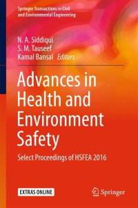 صورة الغلاف: Advances in Health and Environment Safety 9789811071218