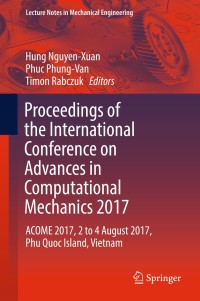 Cover image: Proceedings of the International Conference on Advances in Computational Mechanics 2017 9789811071485