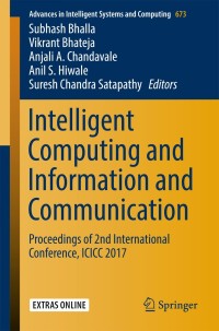 Titelbild: Intelligent Computing and Information and Communication 9789811072444
