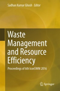 Titelbild: Waste Management and Resource Efficiency 9789811072895