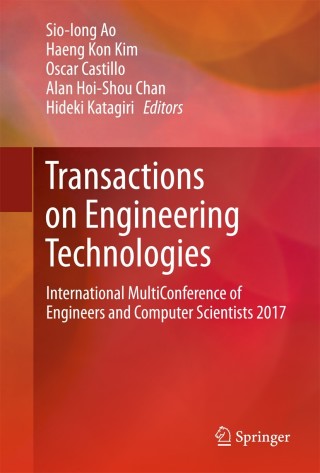 Imagen de portada: Transactions on Engineering Technologies 9789811074875