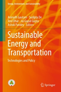 Cover image: Sustainable Energy and Transportation 9789811075087