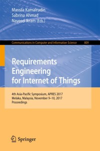 Titelbild: Requirements Engineering for Internet of Things 9789811077951