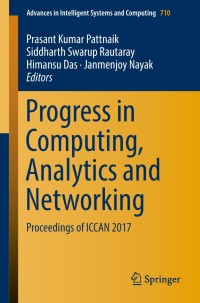 Cover image: Progress in Computing, Analytics and Networking 9789811078705