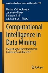 Cover image: Computational Intelligence in Data Mining 9789811080548