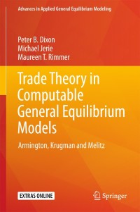 صورة الغلاف: Trade Theory in Computable General Equilibrium Models 9789811083235
