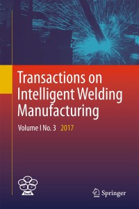 Titelbild: Transactions on Intelligent Welding Manufacturing 9789811083297