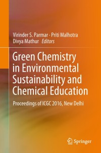 Cover image: Green Chemistry in Environmental Sustainability and Chemical Education 9789811083891