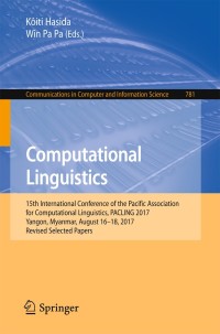 Cover image: Computational Linguistics 9789811084379
