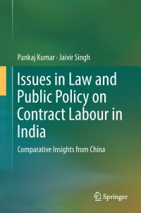 صورة الغلاف: Issues in Law and Public Policy on Contract Labour in India 9789811084430
