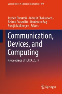 Immagine di copertina: Communication, Devices, and Computing 9789811085840