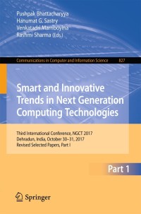 صورة الغلاف: Smart and Innovative Trends in Next Generation Computing Technologies 9789811086564