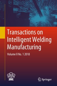 Omslagafbeelding: Transactions on Intelligent Welding Manufacturing 9789811087394